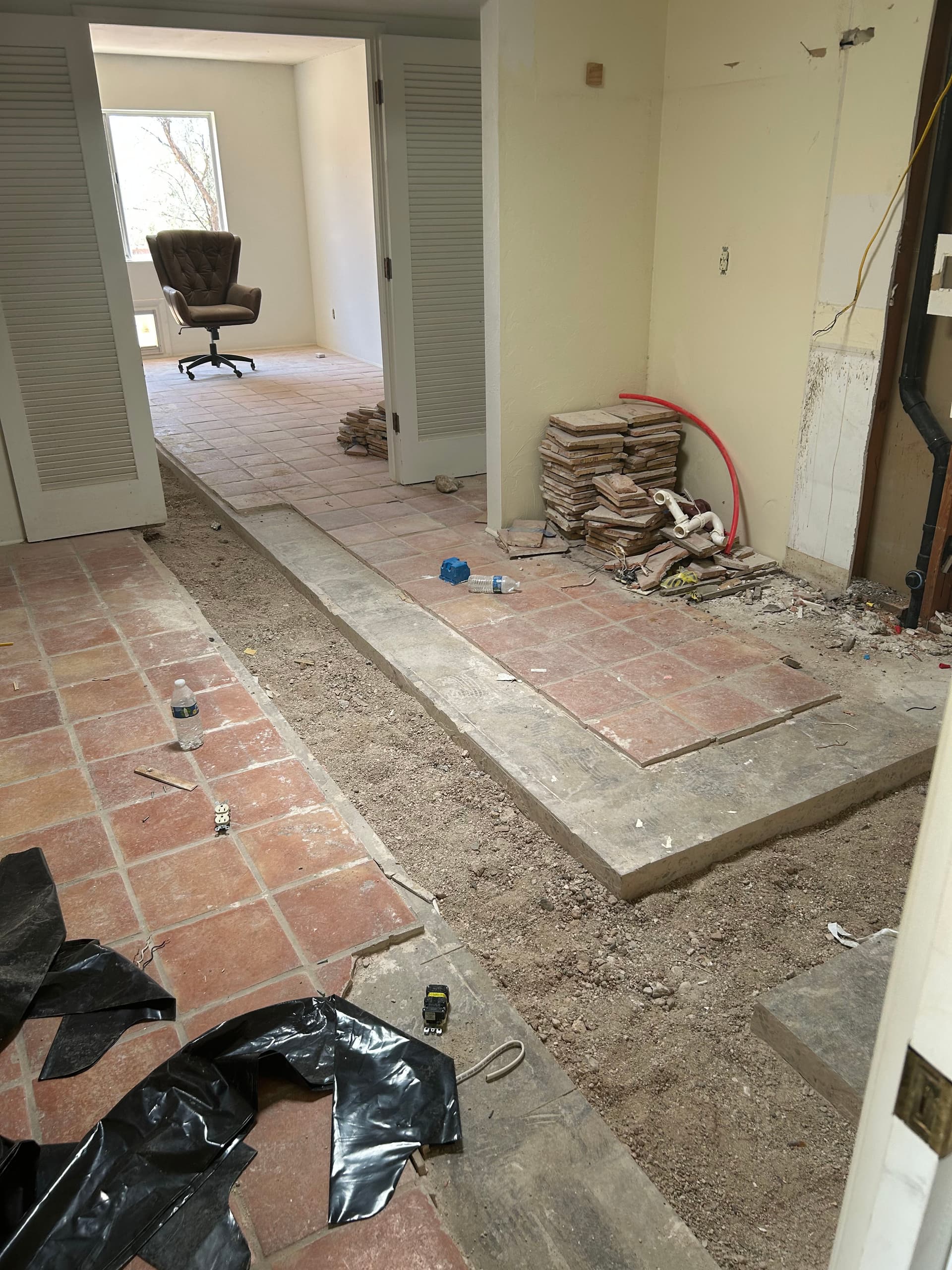 Gallery photos for Underground Drain Repipe Passes Inspection on Vintage Home Remodel: Image #1