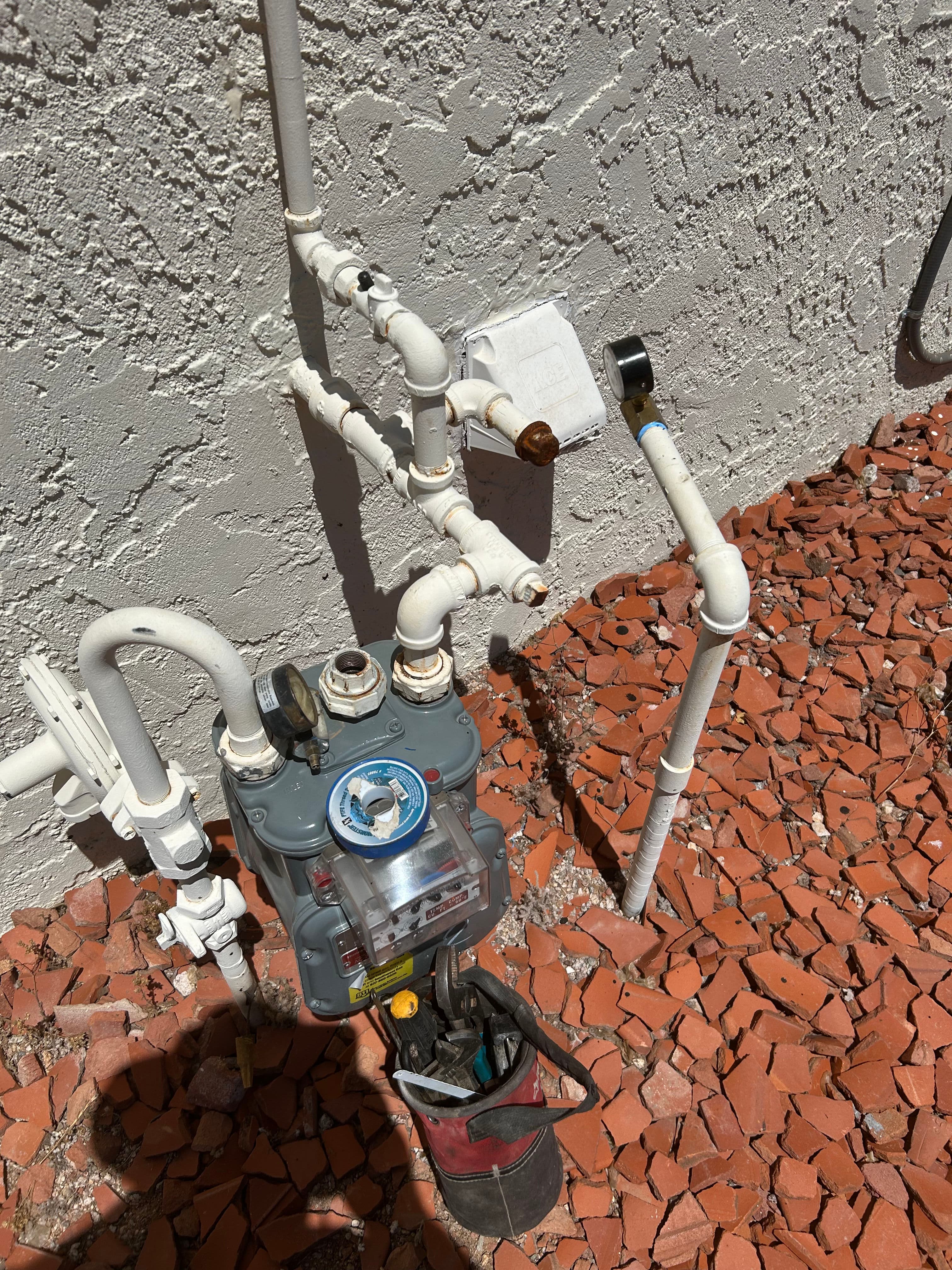 Project Gas Line Repair on a Pool Heater That Wasn't Safe to Run image