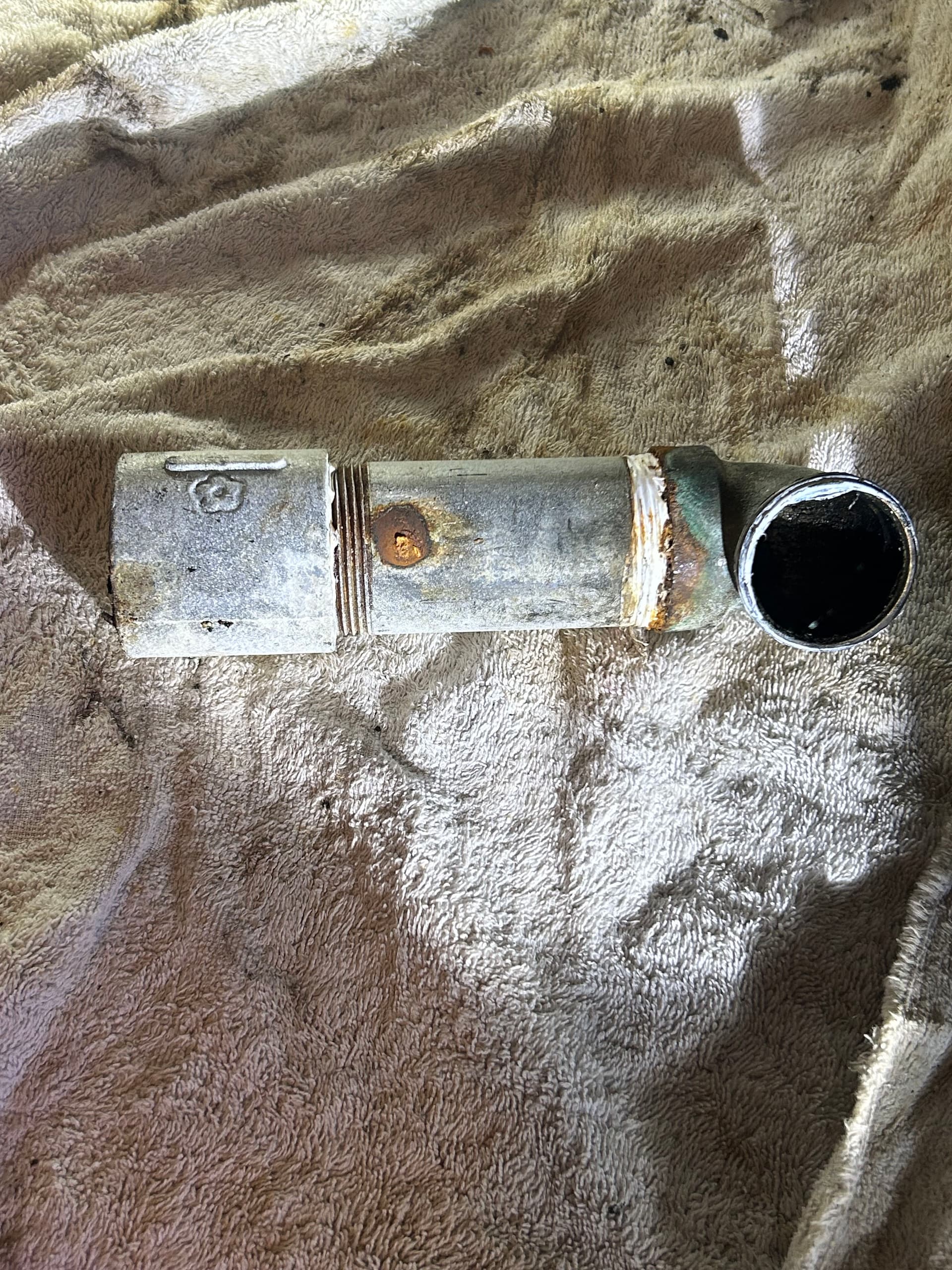 Gallery photos for Rusted Galvanized Drain Pipe Leaking Under Kitchen Sink - Fixed: Image #4