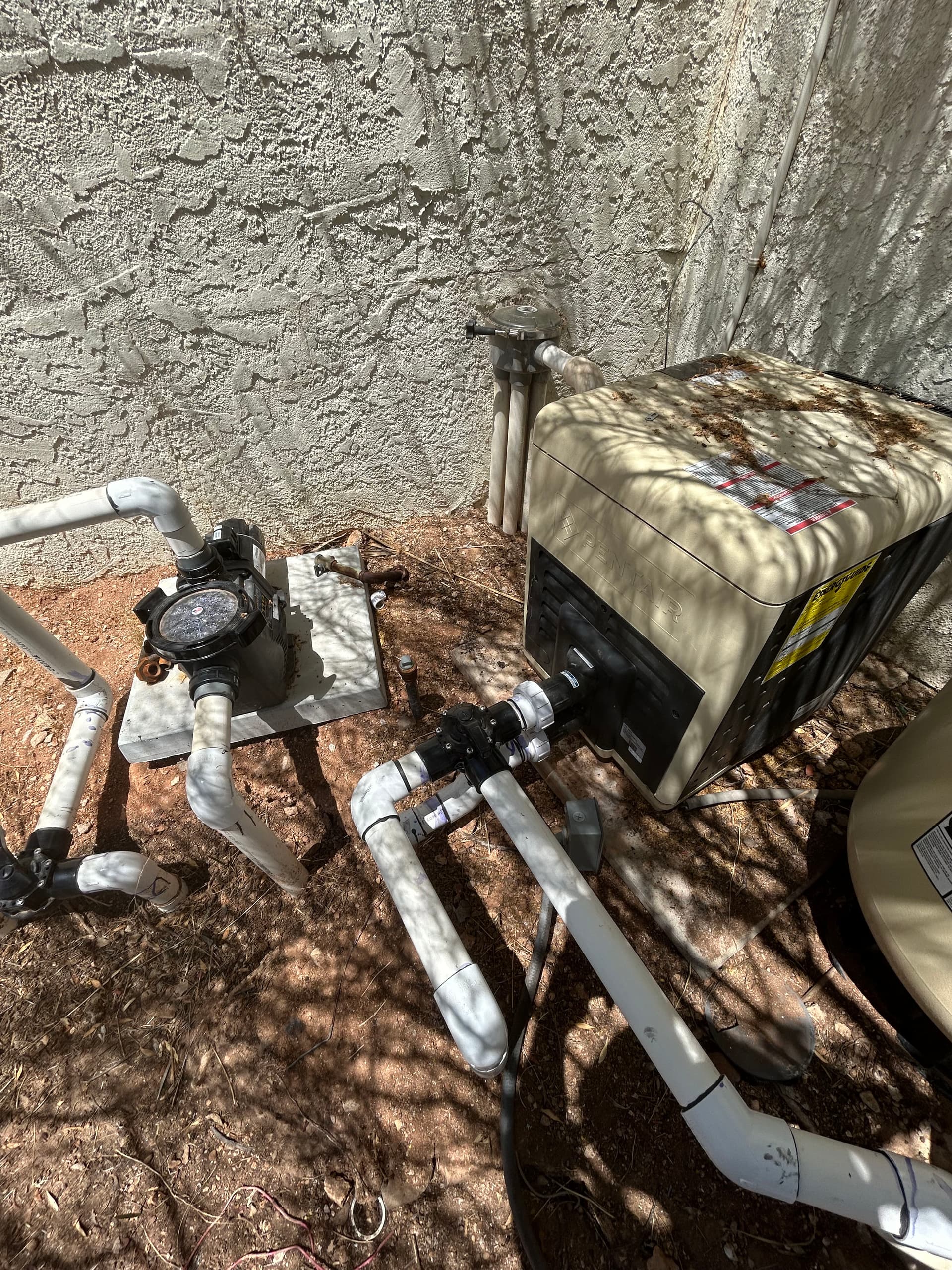 Gas Line Repair on a Pool Heater That Wasn't Safe to Run