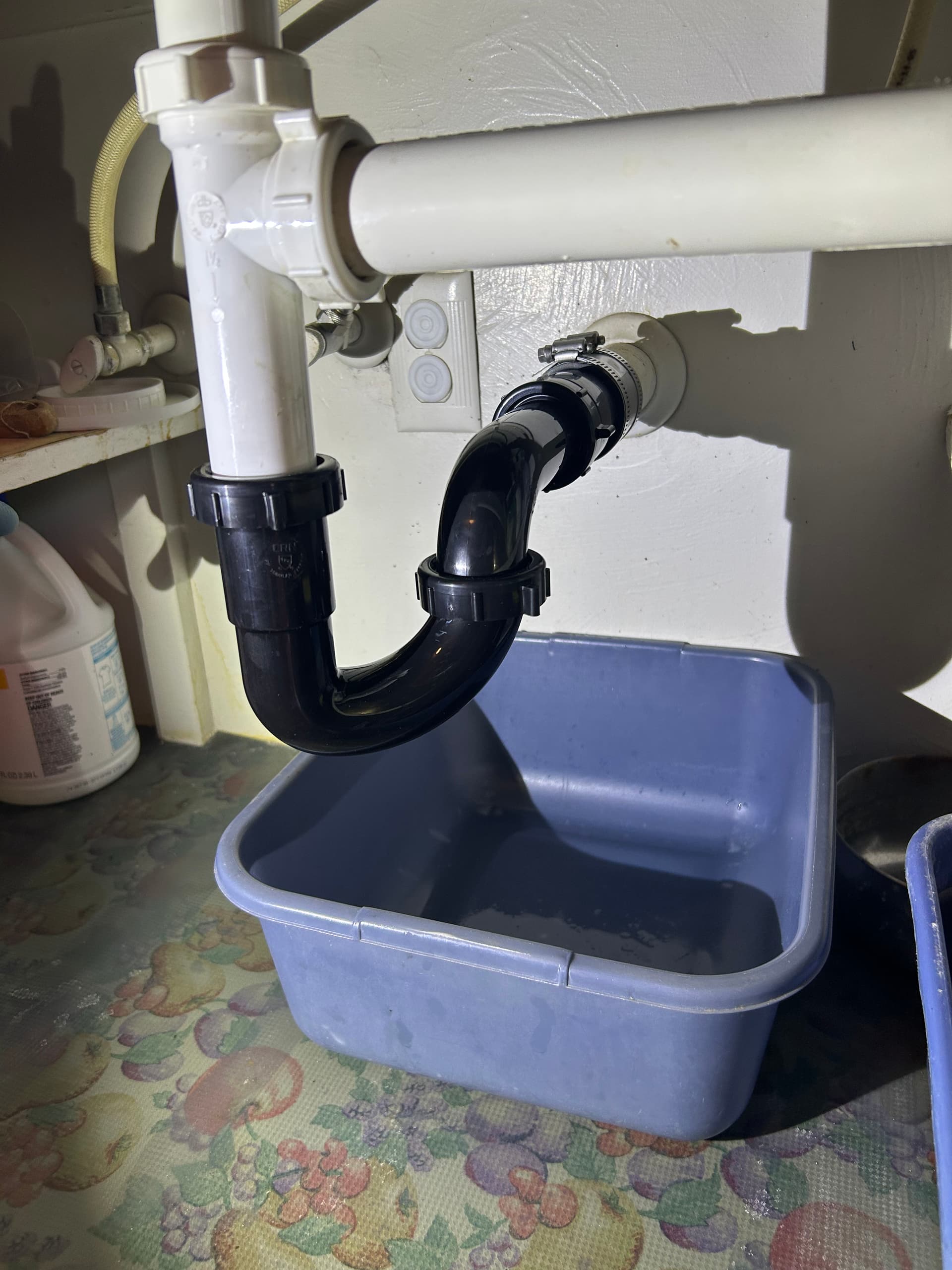 Gallery photos for Rusted Galvanized Drain Pipe Leaking Under Kitchen Sink - Fixed: Image #5