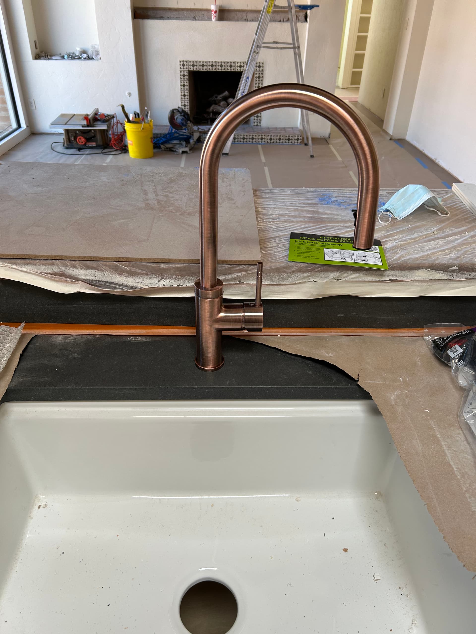 Kitchen Plumbing Overhaul with Copper Highlights