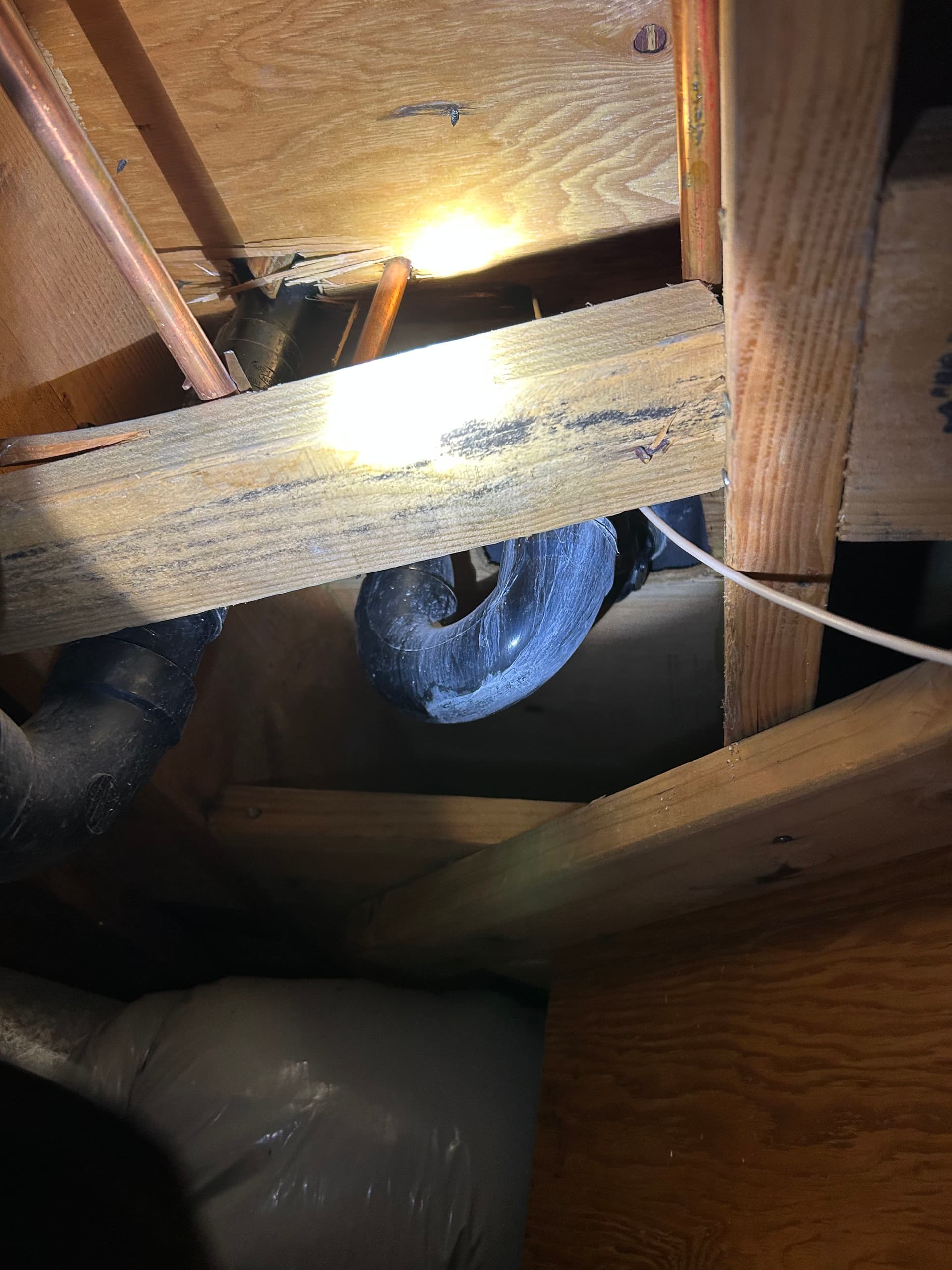 Gallery photos for Water Pouring Through the Ceiling - Here's How We Fixed It: Image #1