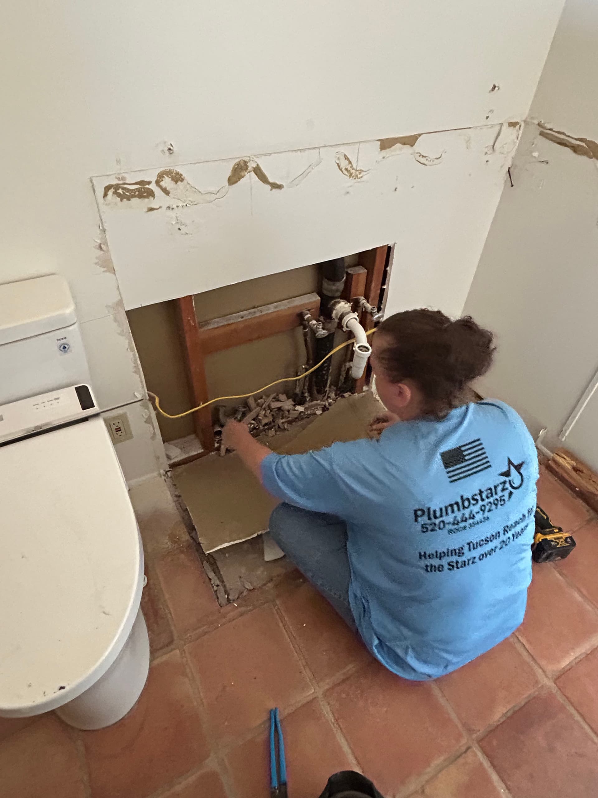 Gallery photos for Big Sewer Line Repair Underway and the Family Team is All In: Image #4