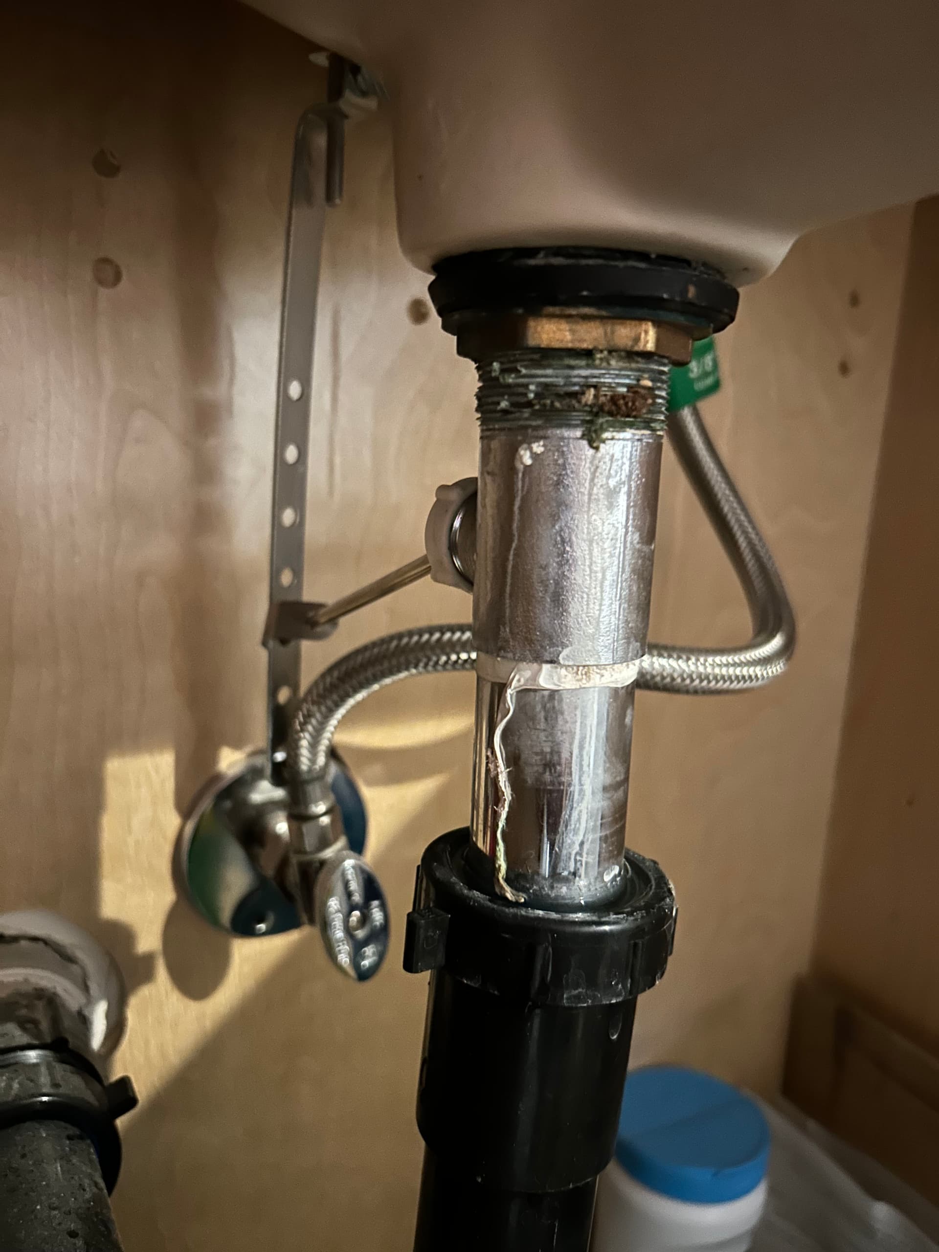 Gallery photos for Bathroom Sink Leak Stopped With a Pop-Up Assembly Replacement: Image #1