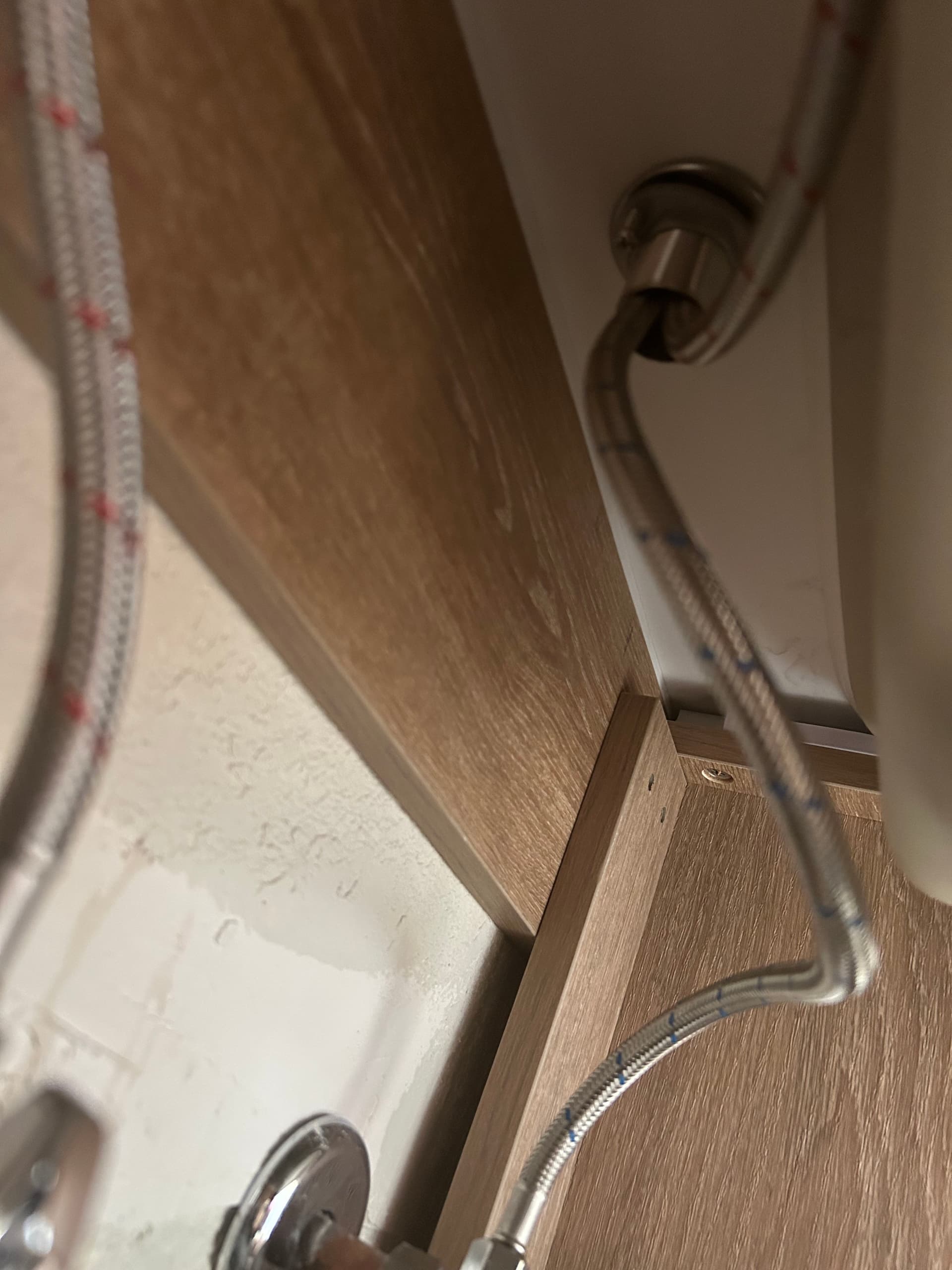 Gallery photos for Kinked Supply Lines Killing Cold Water Flow in Remodeled Bathroom: Image #4