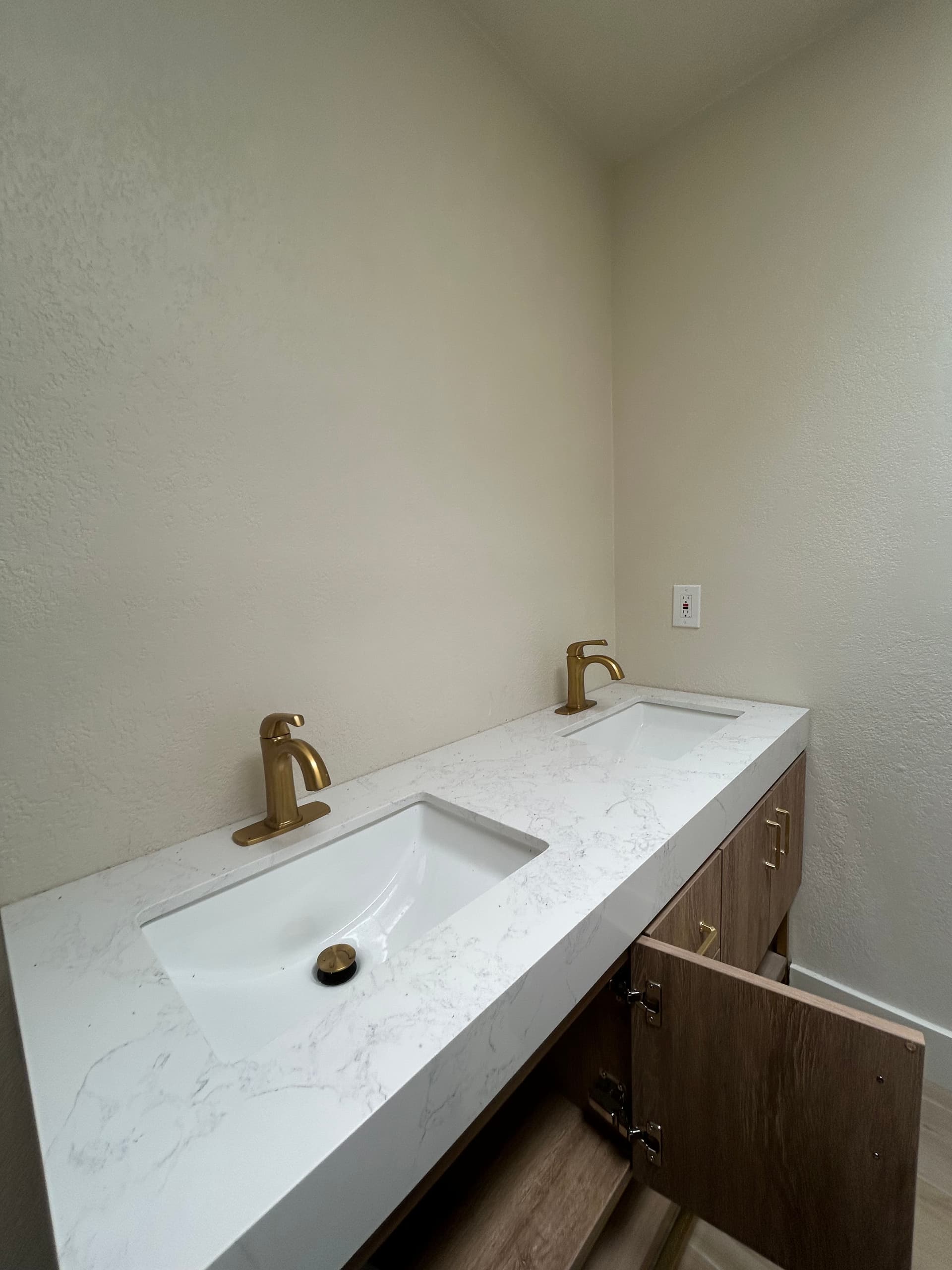 Kinked Supply Lines Killing Cold Water Flow in Remodeled Bathroom image