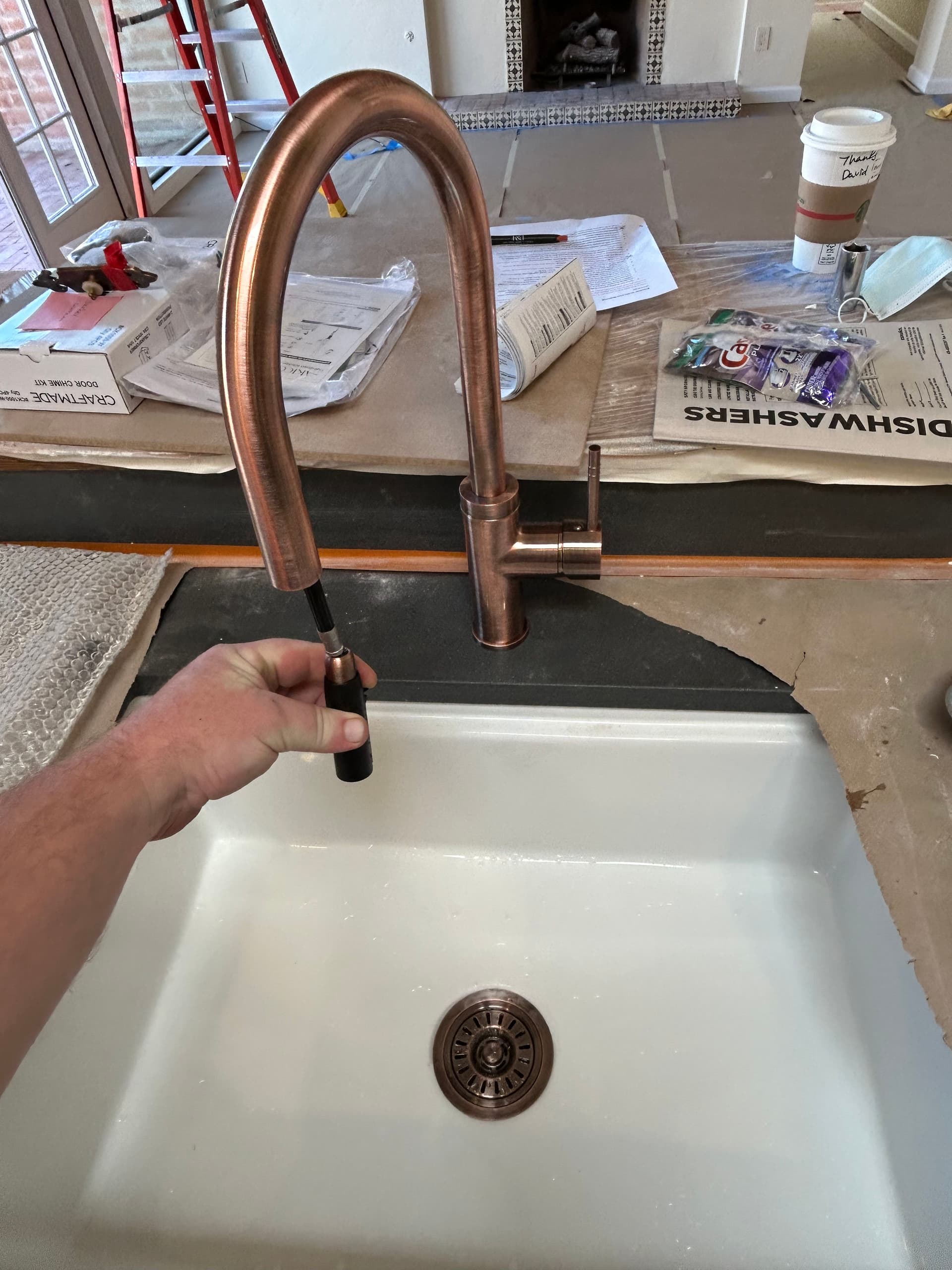 Gallery photos for Kitchen Plumbing Overhaul with Copper Highlights: Image #3