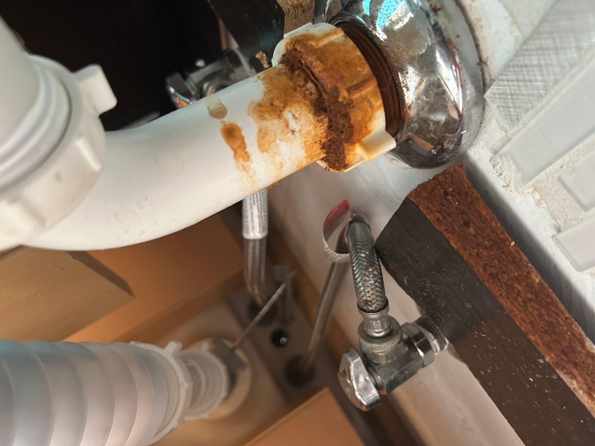 Gallery photos for Corroded Lavatory Fitting Found and Fixed Before the Damage Spread: Image #2
